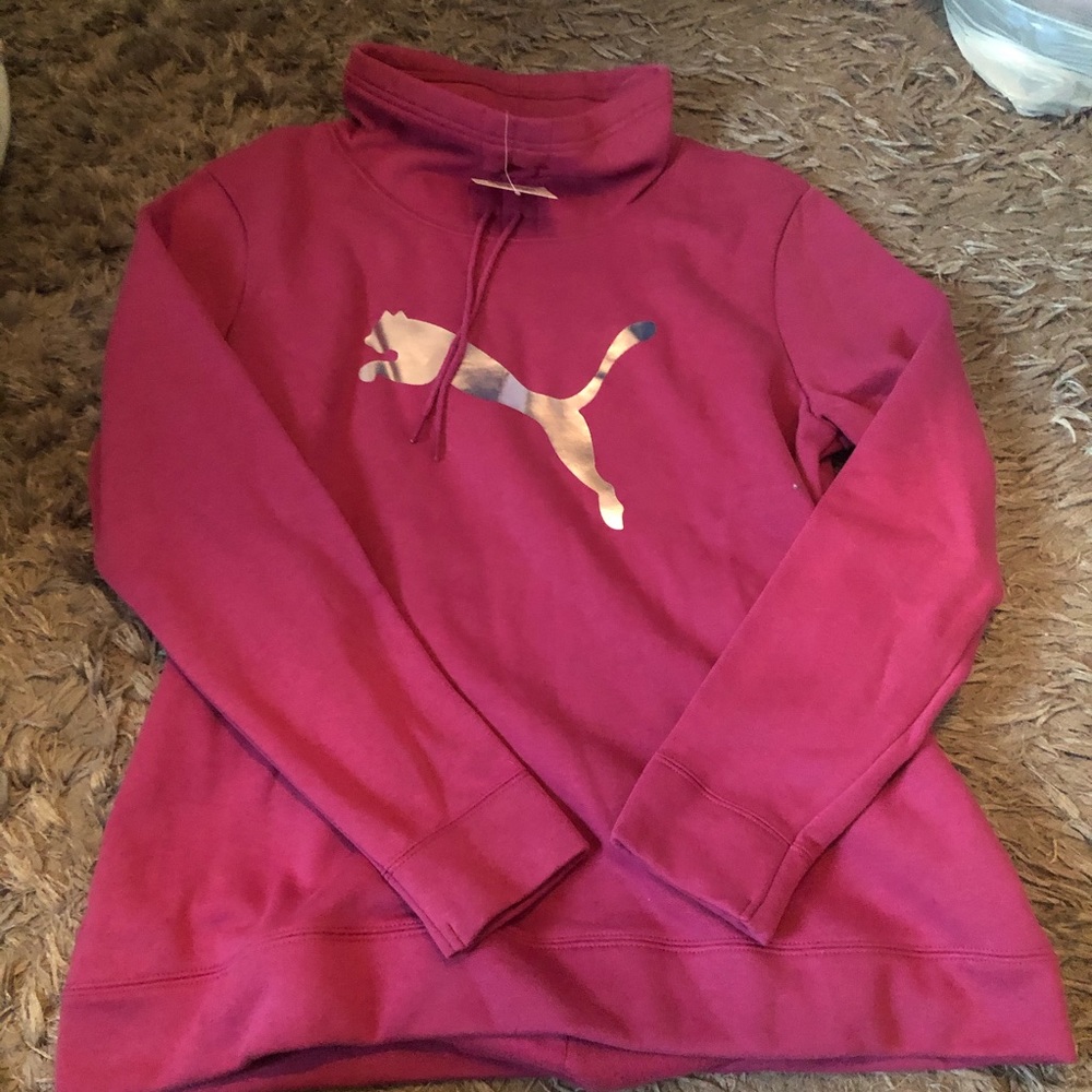 Pink and rose gold puma sweatshirt